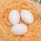 Wooden Fake Eggs,9 Pieces White Wooden Easter Egg Wood Eggs for Crafts Home Decorv